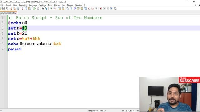 How to Sum or Add Numbers using Batch Script смотреть онлайн