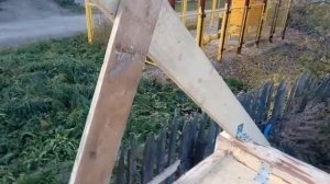 4.10.20 г. Установка стропил на баню!