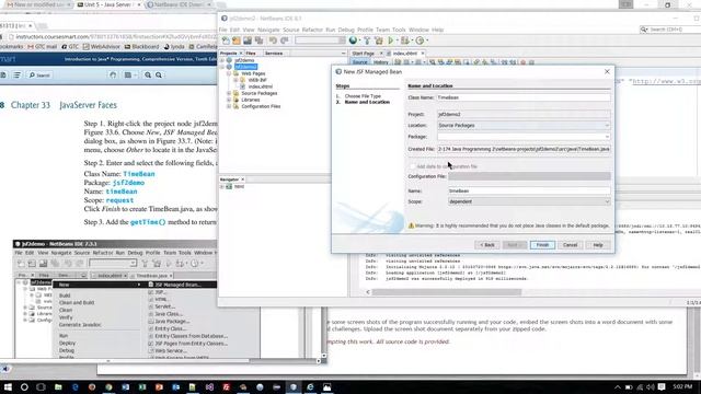 Java Programming 2 - Chapter 33 JSF part 1 - Fall 2015 смотреть онлайн