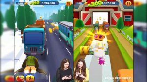 Talking tom gold  run Говорящий Том бег за золотом Наташа Зомби против Кати