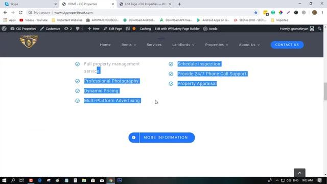 EDITING CONTENT in CIG PROPERTIES with AVADA WordPress Theme - Tahir смотреть онлайн