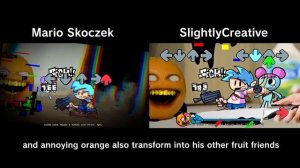 фнф против глич вирус апельсин