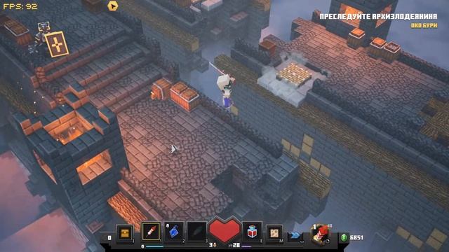 Minecraft Dungeons! Новый Майнкрафт с боями, данжами и РПГ! #6 смотреть онлайн