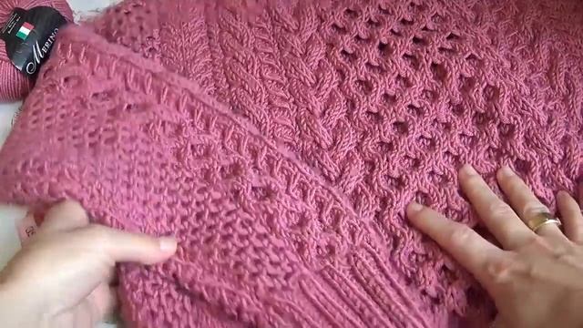 свитер спицами 