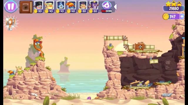 Angry Birds Stella Beach Day Android Gameplay Level 23 смотреть онлайн