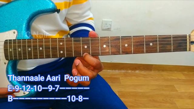 Kanmani Anbodu Guitar Tab Tutorial | Tamil Guitar Lessons | Akhil C Nair | 4K смотреть онлайн