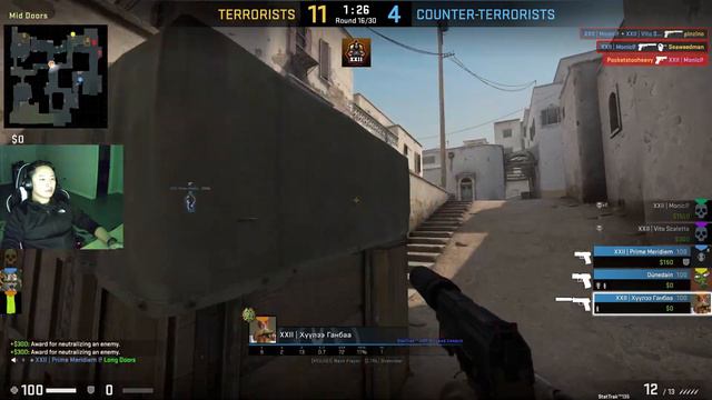 CS:GO GamePlay | XXII Monic@ | D.C.-based Mongolian Team | Монгол баг смотреть онлайн