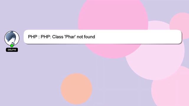 PHP : PHP: Class 'Phar' not found смотреть онлайн