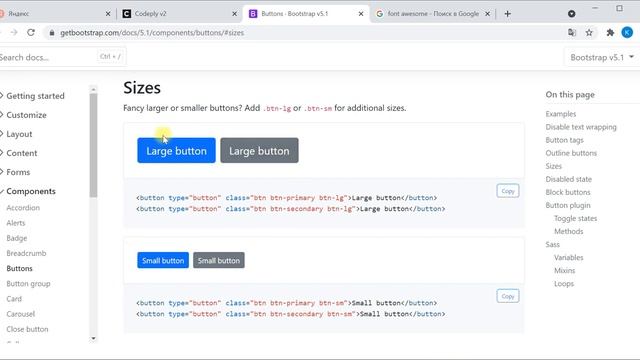 Bootstrap Buttons & Font Awesome. смотреть онлайн