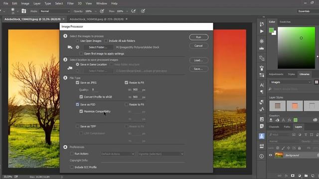 How To Batch Process Images in Photoshop Using Image Processor смотреть онлайн