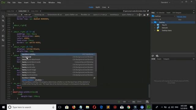 how to design a personal website using bootstrap 4 html5 css3 and jQuery| Part4 смотреть онлайн