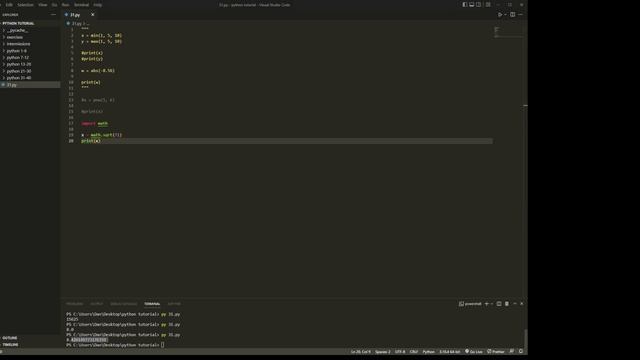 Intro to Python episode 31 python Math module смотреть онлайн