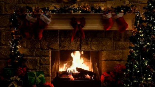 Звуки новогоднего камина - Звуки новорічного каміна - New Year's Fireplace sounds - 6 часов #2