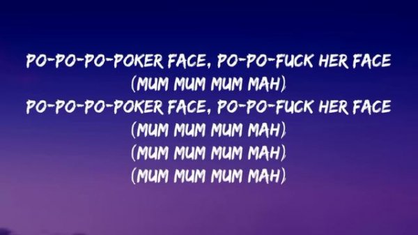 LADY GAGA - POKER FACE (LYRICS)