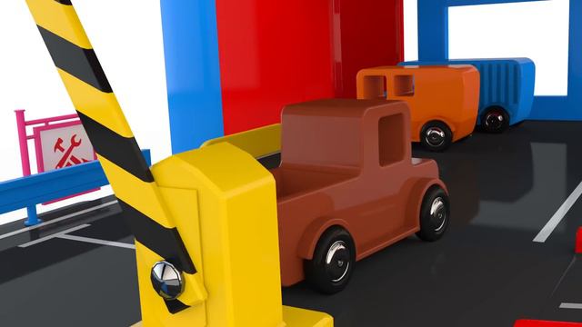 Learn Colors With Multi-Level Parking Toy Street Vehicles - Educational Videos - Cars For KIDS