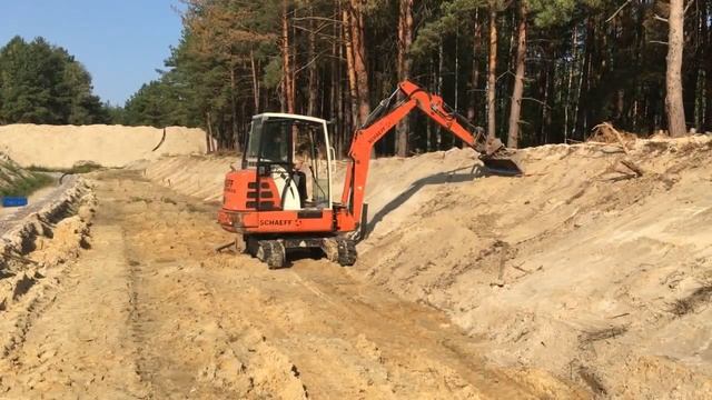 SchaeffHR16 работа планировочным ковшом смотреть онлайн