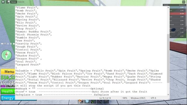 BLOX FRUITS Script Pastebin 2023 AUTO FARM FRUIT | HOP SERVER | FRUIT FINDER | BRING FRUIT ?