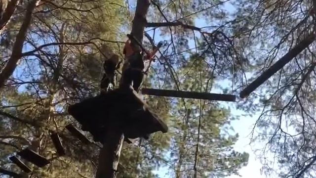 Верёвочный парк Слабо! заельцовский парк. Новосибирск(8) смотреть онлайн