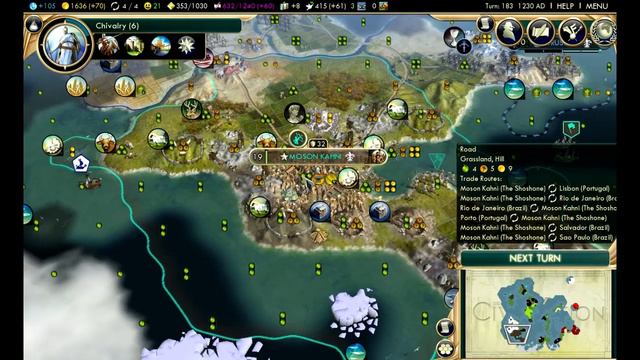 Civilization 5: Brave New World - Shoshone ep. 15 "The Great Expansion" смотреть онлайн