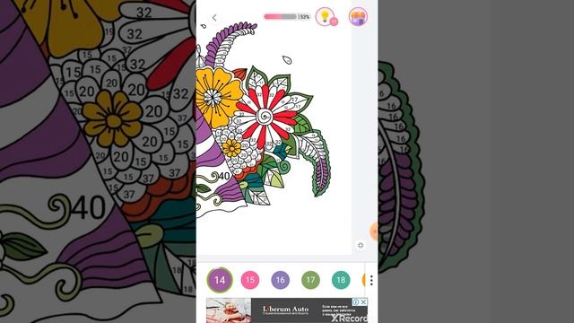 Играю в игру раскраски по номерам смотреть онлайн