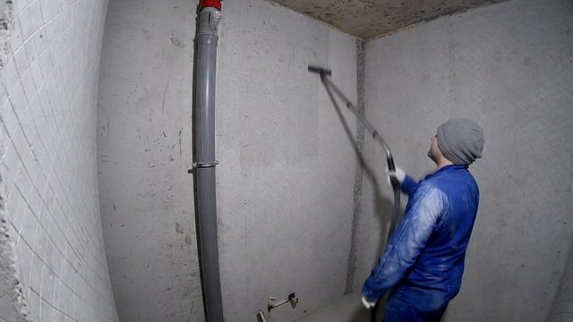 Правильная подготовка бетона перед оштукатуриванием сан.узла цементно песчаной штукатуркой смотреть онлайн