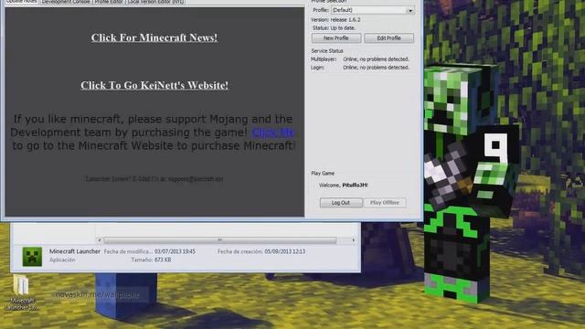 Minecraft launcher pirata 1.6.2 (KeiNett Comunity) смотреть онлайн