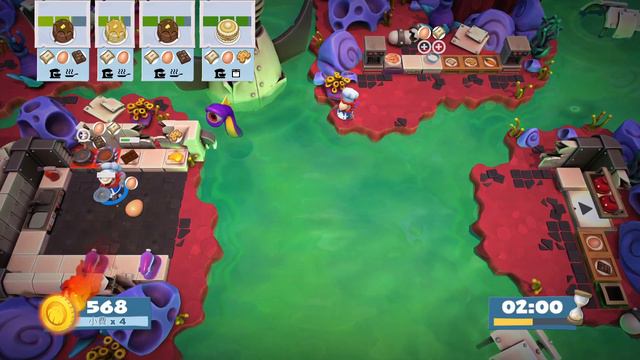 Overcooked 2 煮過頭2 [world record] 6-2 score 1280 (solo) смотреть онлайн