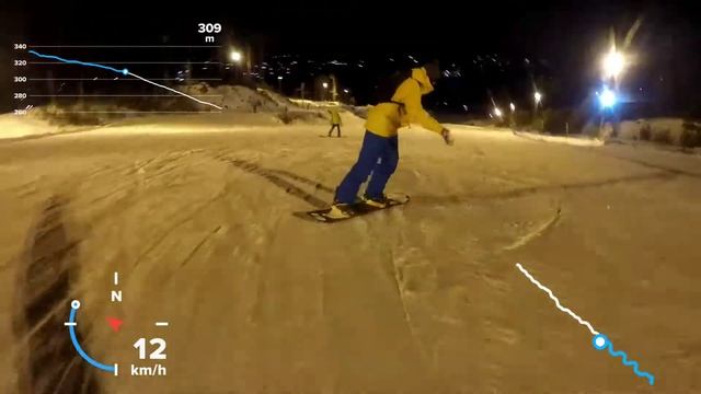 Сноуборд. Уктус 2020. Новая трасса. GoPro Hero 5. смотреть онлайн