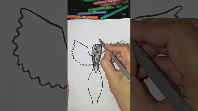 How to draw an Angel ?#creative art ?#viral video ? смотреть онлайн