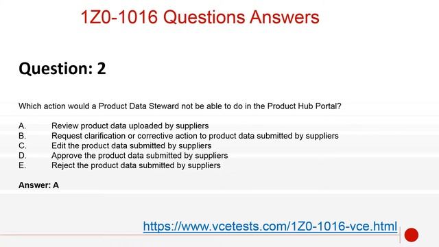 VceTests 1Z0-1016 Practice Test Questions смотреть онлайн