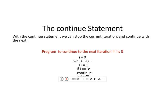 While loop in python for BscITIII and BCAIII смотреть онлайн