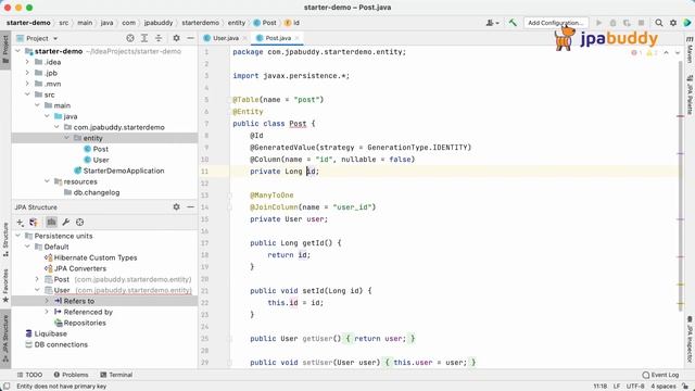 Creating a JPA Data Model Using Keyboard Shortcuts | JPA Buddy смотреть онлайн