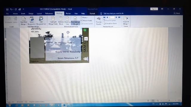 Membuat kartu otomatis dengan foto dari Excel ke Word menggunakan mailing (mail merge excel to word смотреть онлайн