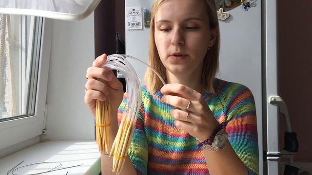Обзор круговых металлических и бамбуковых спиц с сайта AliExpress. Советы по выбору спиц и покупке смотреть онлайн