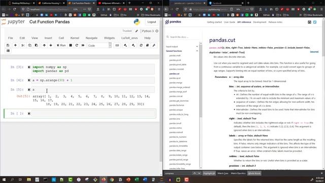 Pandas Cut Function смотреть онлайн