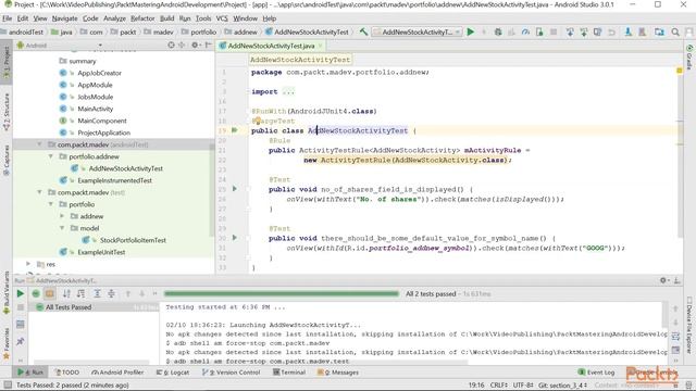 18 Testing UI with Espresso смотреть онлайн