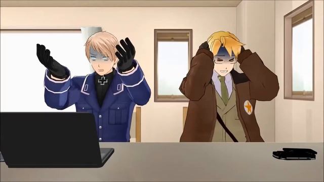 [MMD APH] Америка и Пруссия - Stop Copying Me! (рус/англ суб) смотреть онлайн