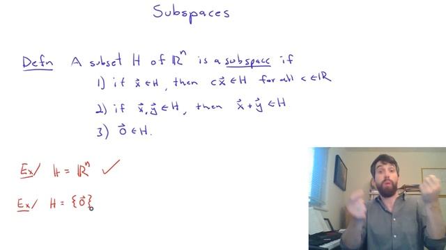 Subspaces of R^n смотреть онлайн