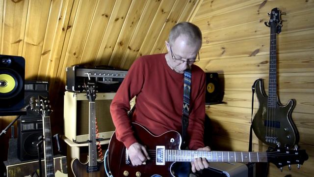 Samick AV-1 in the mix Blues Rock improv смотреть онлайн