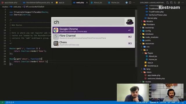 Laravel and Inertia.js with React смотреть онлайн