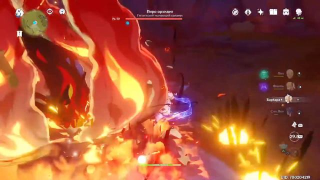 Genshin impact 31 ранг. Барбара идёт на Крио папоротник смотреть онлайн