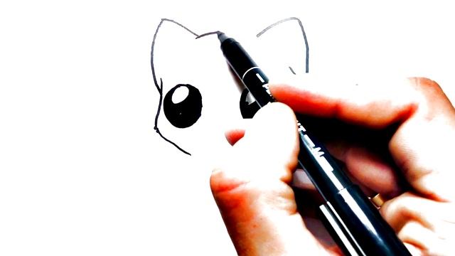 How to Draw a Kitten или Как нарисовать котенка поэтапно для срисовки смотреть онлайн