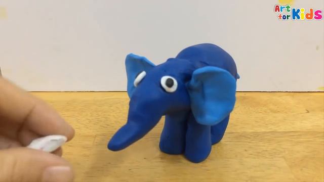 Clay Art For Kids | How To Make A Clay Elephant 2 | Clay Animals | Art For Kids