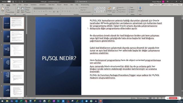 1-PL/SQL Nedir? смотреть онлайн