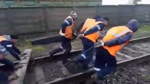 Путейцы отжигают