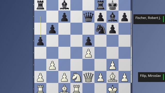 Filip, Miroslav -- Fischer, Robert James, Interzonal-05 (20) 1962, ½-½ смотреть онлайн