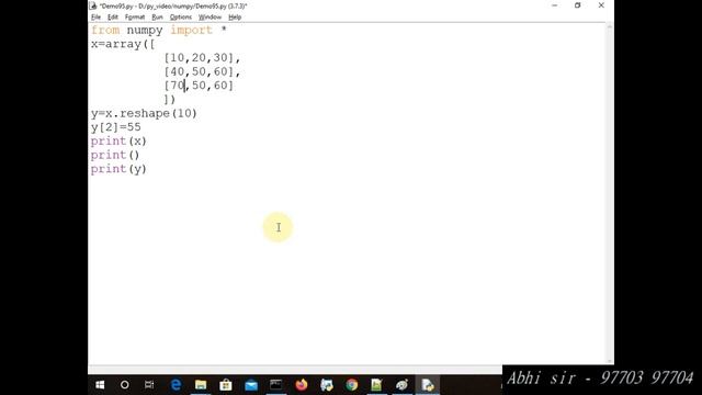 numpy ( slicing in 2d array part -1 ) for machine learning in python in hindi part 23 смотреть онлайн
