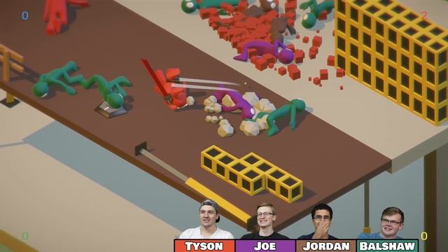 Gang Beasts With Weapons?! || 4 Player Akuto: Mad World Gameplay || #1 смотреть онлайн