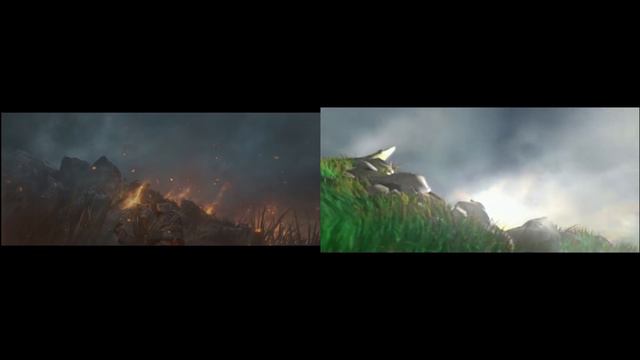 Warcraft 3 - Old vs. New Trailer Comparison (side by side) смотреть онлайн