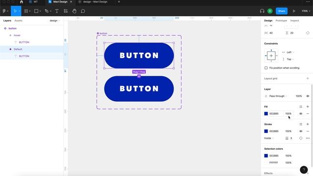 Button OUTLINE TO FILL (On HOVER) in Less Than 130s (Figma Tutorial) смотреть онлайн